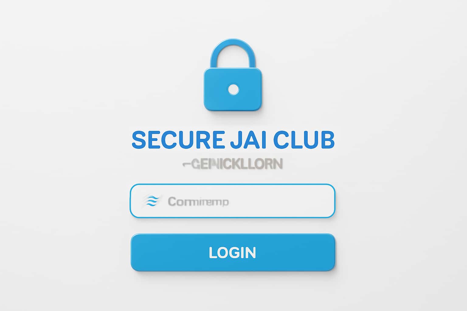 Secure Jai Club Member Login Interface