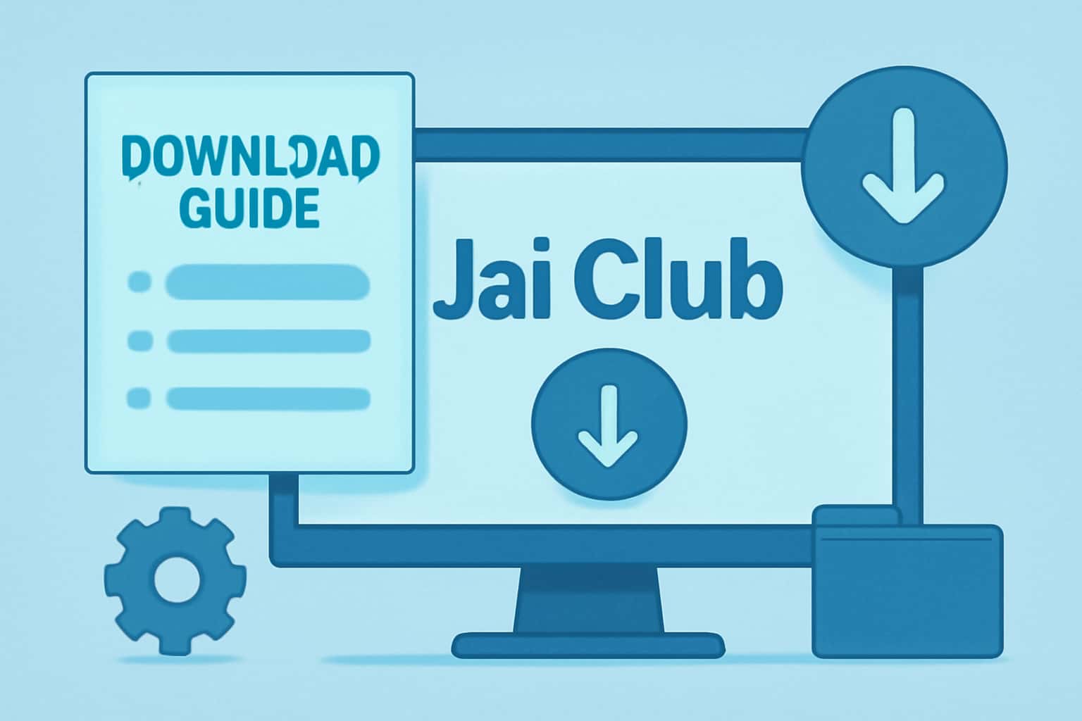 An illustrative guide to downloading the Jai Club app with a focus on installation instructions.