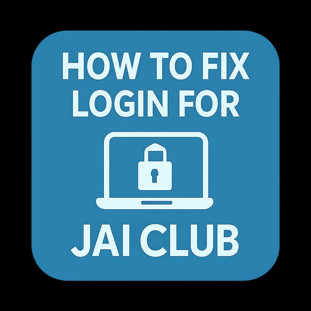 Icon representing assistance for login issues with Jai Club.