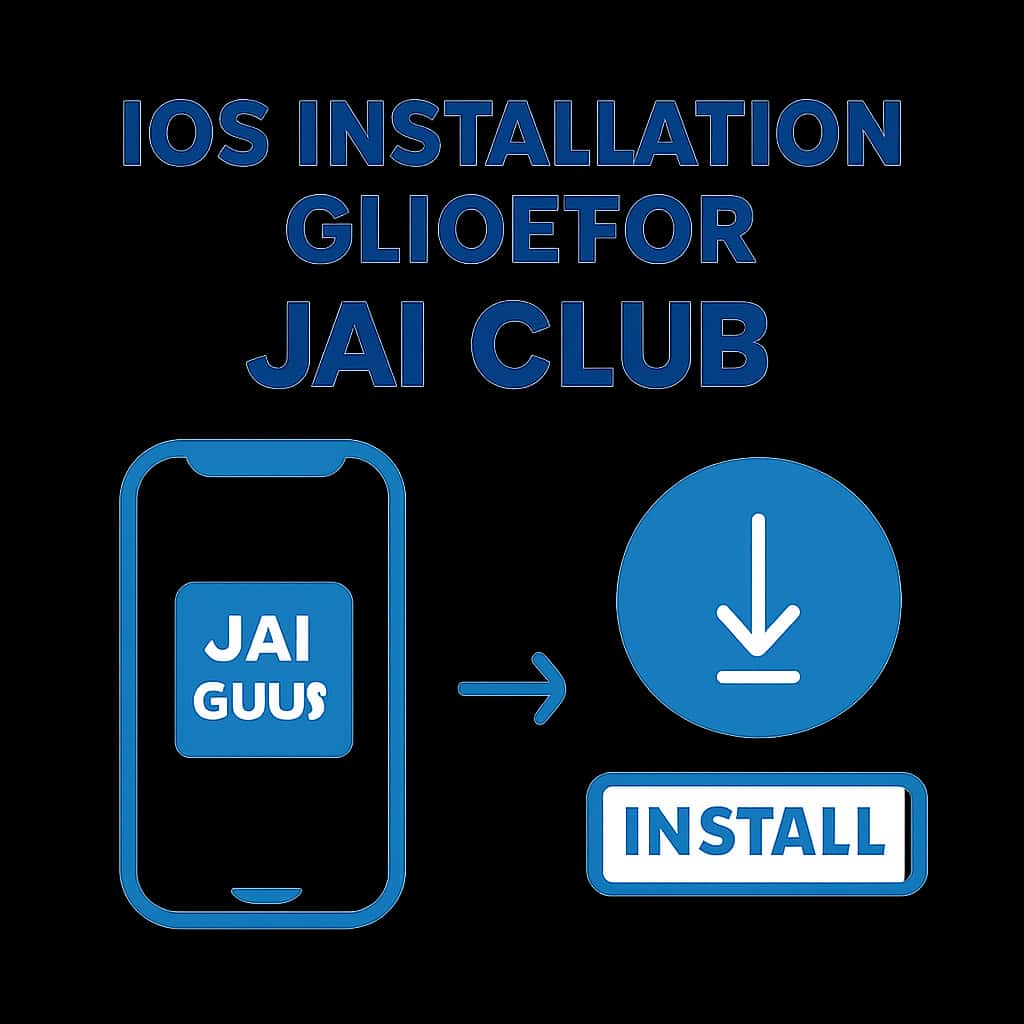 Illustration of the iOS Installation process for Jai Club.