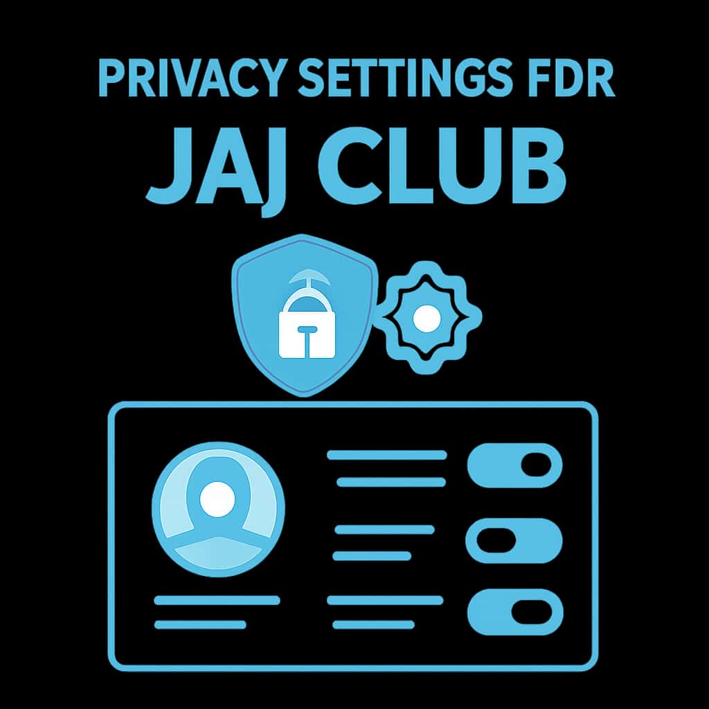 Diagram of privacy settings in Jai Club app.