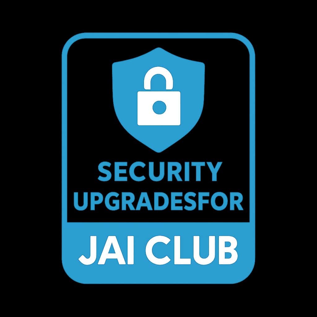 Icon representing security upgrades for Jai Club.