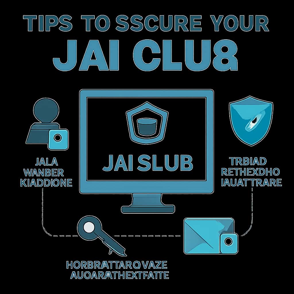 Illustration depicting steps to secure a Jai Club account.