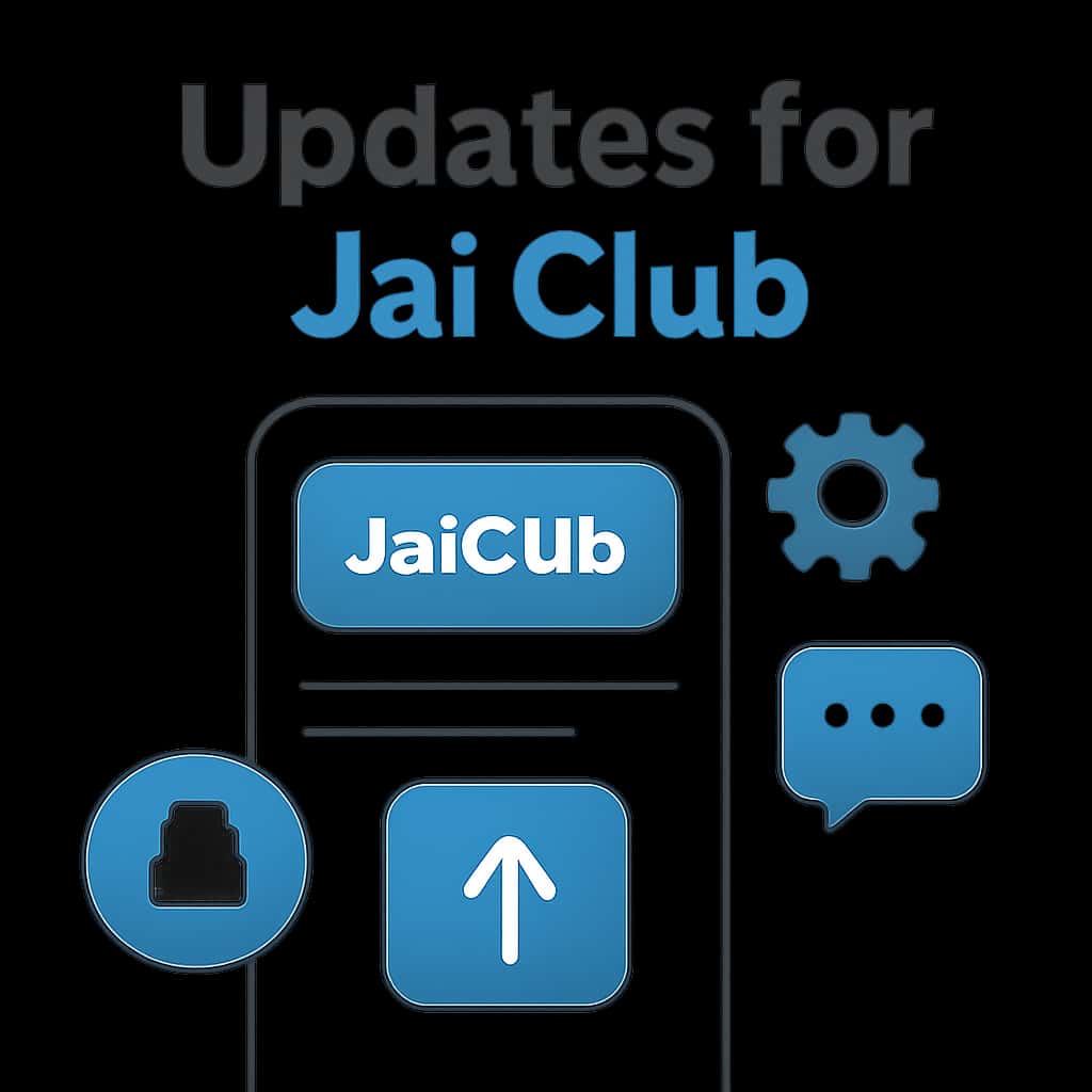 Diagram illustrating the update process for the Jai Club app.