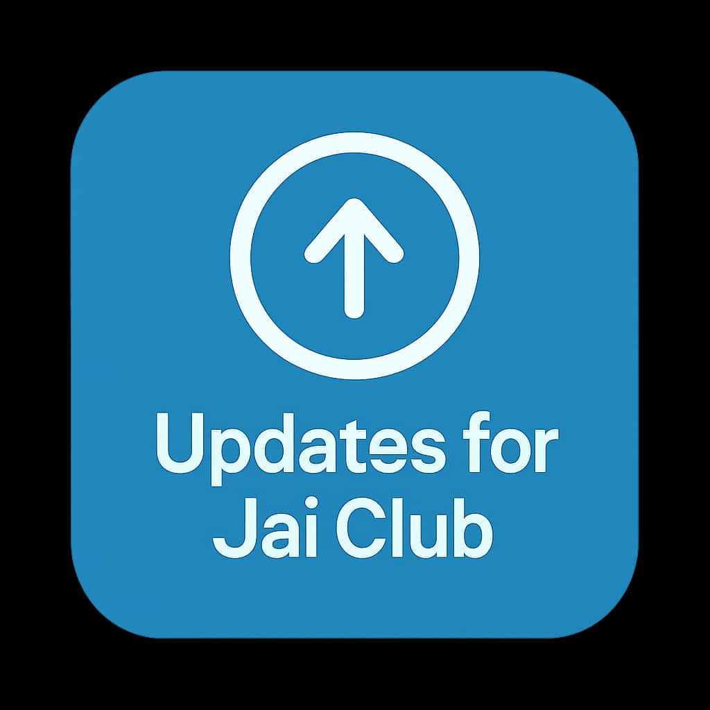 Icon representing updates for the Jai Club app.
